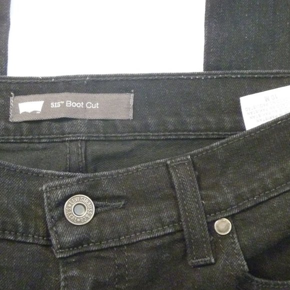 Women's black 515 bootcut  Levi's sz 10 - Picture 2 of 3